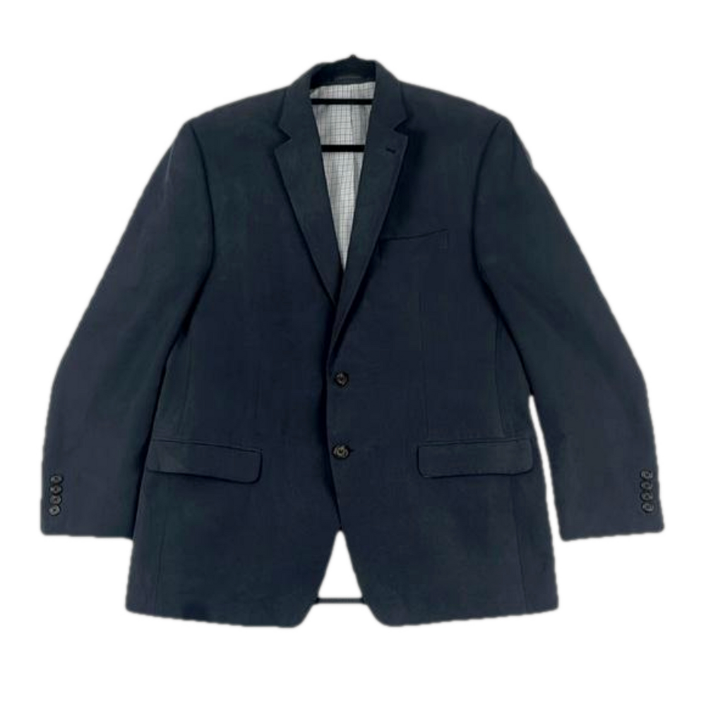 Ralph Lauren Blue Suede-Look Men's Two-Button Sport Coat